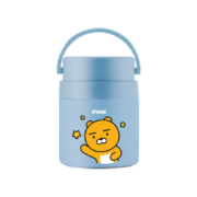 乐扣乐扣（LOCK&LOCK）保温桶 不锈钢便携式手提保温饭盒带餐具kakao限定款 500ml 蓝色