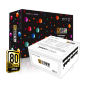 游戏悍将 金牌全模组电源GX550 白色 额定550W 台式机电脑电源（（80PLUS认证/固态电容DC-DC/台系电容）