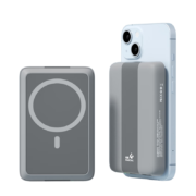轻磁 Magsafe无线磁吸充电宝快充20W适用苹果13/iPhone14华为手机便携10000毫安 【梧桐灰】20W快充1W毫安  购物有礼-引磁片+礼品盒