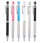 uni 三菱M5-1012 M5-1017日本Kuru Toga金属握手自动铅笔0.5mm可旋转 M5-1012 蓝色