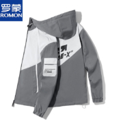 京东特价APP：罗蒙(ROMON) 新款商务连帽夹克灰色 2XL体重125-140斤