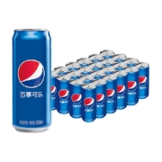 百事可乐原味碳酸汽水饮料细长罐330mL*24罐整箱装罐装(包装随机)