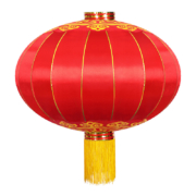 绸缎 春节大红灯笼 20*20cm