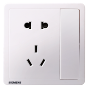 西门子（SIEMENS） 开关插座面板 致典系列雅白色 五孔插座带开关