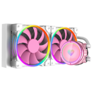 ID-COOLING PINKFLOW 240 粉色定制5V光圈幻彩同步ARGB一体式水冷散热器 240冷排多平台扣具