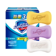 京东特价、需抢券：Safeguard 舒肤佳 100gx3香皂(纯白+柠檬+薰衣草)特惠三块装+凑单