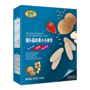 贝兜 儿童零食 水果味米饼 非油炸 磨牙饼干 无添加盐营养零食米饼50g