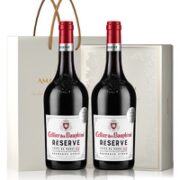 菲特瓦 天顶阳冠珍藏 干红葡萄酒 750ml 双支礼盒装