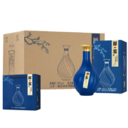 洋河镇白酒整箱特价52度浓香型白酒粮食酿造酒500ml*6瓶礼盒装蓝原浆