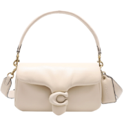 蔻驰COACH【官方直供】奢侈品女士专柜款TABBY系列26号中号单肩包象牙白色羊皮革C0772B4IY