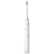 飞利浦（PHILIPS）声波震动成人充电式软毛牙刷情侣款 HX2421/02轻羽白