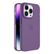 堡垒岛 苹果14手机壳MagSafe新款iPhone14promax磨砂透明防摔全包保护Plus超薄 【暗紫色】磨砂保护壳|金属框  iPhone 14