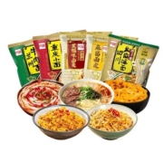 天猫U先：阿宽 巷子面 兰州牛肉拉面+重庆小面+黑鸭面皮+麻酱面皮+麻椒拌面 95g*5袋