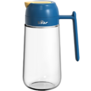 小熊伊万（BEAREWAN）油壶 调料瓶玻璃油瓶酱油瓶600ml 自动开合不挂油CX-W0037-S02