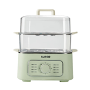 苏泊尔(SUPOR)电蒸锅家用多功能可视电煮锅电蒸箱蒸包子锅电蒸笼9.3L三层多功能蒸煮一体电火锅 【60分钟定时】ZN23FK930