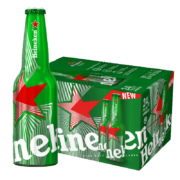 喜力（Heineken）经典铝瓶黄啤酒 330ml*24瓶 整箱装