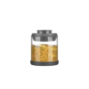 安扣（ANKOU） 食品级玻璃密封罐玻璃瓶带盖五谷杂粮储物罐玻璃茶叶收纳盒 玻璃咖啡罐350ml【一键密封】