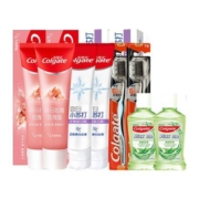 88VIP：Colgate 高露洁 喜马拉雅盐115g*2+劲白小苏打120g*2+牙刷*2+漱口水100ml*2