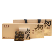 鼎中茗（DINGZHONGMING） 2020年福鼎磻溪白茶寿眉紧压茶叶巧克力型初藏精美礼盒包装 金色 180g