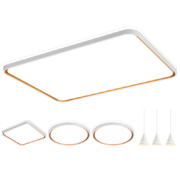 雷士（NVC）LED吸顶灯 现代简约客厅卧室餐厅灯饰 智能AI语音WHXD120W/F-03