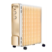 美的（Midea）"金缕衣"取暖器家用/电暖器/电暖气片/加湿烘衣/13片大面积取暖器/电热油汀取暖器NY2213-18GW