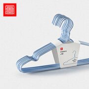 FOOJO 富居 防滑无痕衣架 10只装 天空蓝
