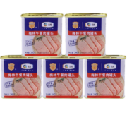 梅林（MALING） 新年限定款午餐肉罐头 开盖即食 方便速食 340g*5罐（2款交替发货））