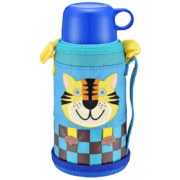 虎牌（TIGER）儿童保温/冷杯卡通学生便携带杯套水杯MBJ-C06C-CT小老虎600ml