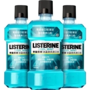 88VIP：李施德林 漱口水 冰蓝劲爽 含漱液 500ml×3瓶