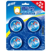 蓝月亮 Q厕宝 50g*4（松木香型） 洁厕灵 洁厕宝  蓝泡泡 马桶清洁剂