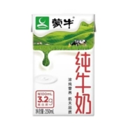 PLUS会员：MENGNIU 蒙牛 纯牛奶 250ml*24盒*2箱装*2件+赠送纯甄 蓝莓果粒风味酸奶 200g*10盒