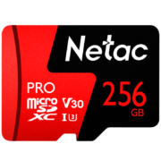 朗科（Netac）256GB TF（MicroSD）存储卡 A1 U3 V30 4K 高度耐用行车记录仪&监控摄像头内存卡 读速100MB/s