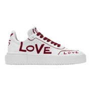 SW RYAN LOVE SNEAKER 秋冬爱字印花小白鞋女平底运动鞋低帮鞋