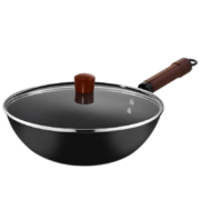 炊大皇（COOKER KING） 中华精铁炒锅铁锅平底炒菜锅具无涂层不易锈电磁炉燃气煤气灶明火通用 30cm ZH30JIW