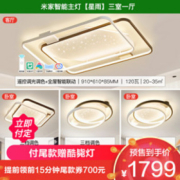 NVC Lighting 雷士照明 北欧智控款灯套装三室一厅吸顶灯（星雨）