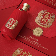 88VIP会员，贵州茅台集团出品 全家福 中国红 52度浓香型白酒500mL*2瓶礼盒装