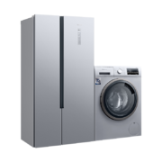 PLUS会员、预售：SIEMENS 西门子 KX50NA41TI 对开门冰箱 500L +WG42A2Z81W 洗衣机 9kg