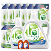 威露士La有氧洗洗衣液20.24斤（2L和1L+袋1Lx7+消毒液60mlx2）除菌除螨