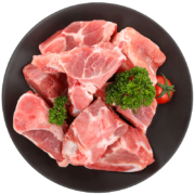龙大肉食 猪汤骨1kg 出口日本级 免切猪尾骨猪髋骨猪骨头 猪骨高汤煲汤原料  猪肉生鲜