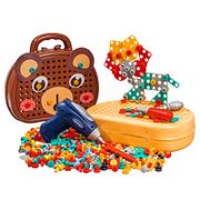 Delectation 儿童工具箱积木205件套装+电钻