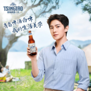 19年世啤赛银奖，青岛啤酒 10度全麦白啤(2020版) 500ml*12瓶*2箱