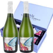 LIBERTA意大利DOCG起泡酒莫斯卡托Moscato d'Asti甜白气泡葡萄酒无香槟杯 礼盒双支装750ml*2支酒年货送礼