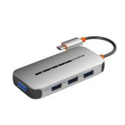 联想异能者Type-C扩展坞USB分线器HDMI/VGA雷电4转接头转换器PD快充小新苹果华为小米笔记本六合一拓展坞
