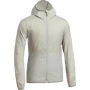 迪卡侬（DECATHLON）男皮肤衣防晒服连帽风衣透气户外外套运动薄衫男女QUW 灰白色（男女同款） L