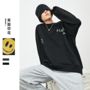 PEACEBIRD MEN 太平鸟男装 男士笑脸印花卫衣 BWBFB353889