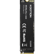 KOOTION 酷霄SSD固态硬盘 M.2接口(NVMe协议) PCIe3.0四通道 内置装机硬盘 X15 固态TLC颗粒 512G