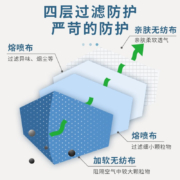源创基因 医用口罩三层含熔喷一次性医疗口罩防飞沫防尘透气 N95 防护防尘 舒适透气25片/盒 成人50只（2盒50片装）