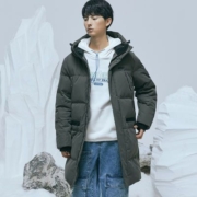 美特斯邦威极寒长款羽绒服男连帽冬季加厚保暖男士长外套