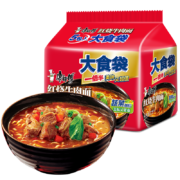 康师傅 泡面方便面 大食袋 一倍半 大面饼 可选泡面袋装整箱装 速食夜宵零食 【大食袋】红烧牛肉面145g*5袋