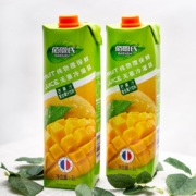 佰恩氏（BAIENSHI） 大瓶芒果复合果汁饮料物理保鲜无菌冷灌果汁 芒果汁1L*2瓶